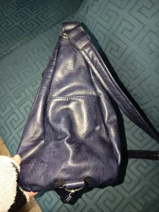 Bolso polipiel azul marino