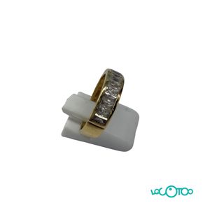Anillo oro 18k con piedras