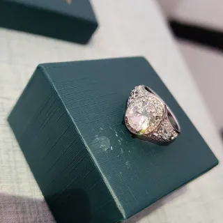 Anillo Plata Ovalado Circonita