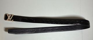 Cinturón Louis Vuitton Negro con Cristales