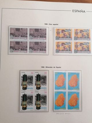 ÁLBUM SELLOS ESPAÑA AÑOS 1996 A 1999**MNH. BLOQUE