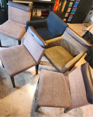 Sillas Ikea Tela Marrón/Negro el precio por todas