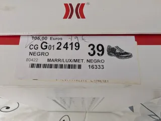 Zapatos Callaghan Piel Negros Nuevos