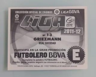 Cromo Griezmann Real Sociedad 2011-12