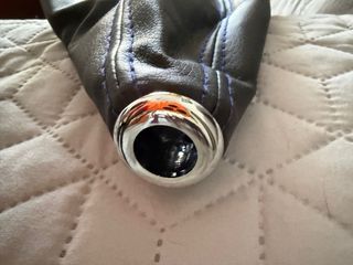 Funda Palanca Cambios Cuero Azul.