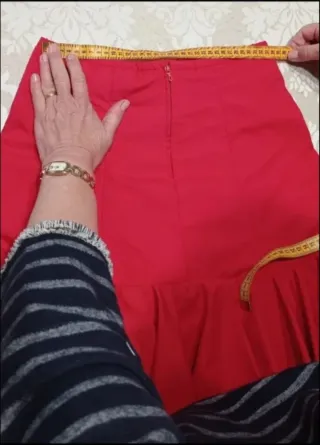 Falda flamenca volantes lunares