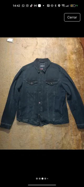 Chaqueta tejana azul