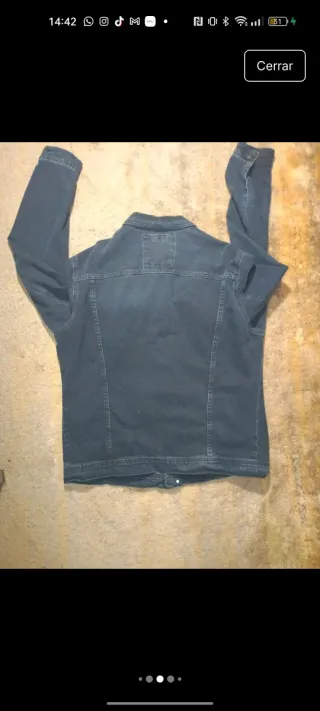 Chaqueta tejana azul