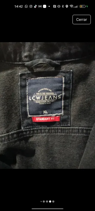 Chaqueta tejana azul