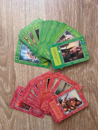 Lote +65 cartas La Ira del Dragón Fournier 1995