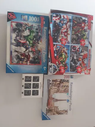 Lote Puzzles Ravensburger Avengers y París