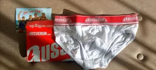 Slip AussieBum blanco con alojamiento interior