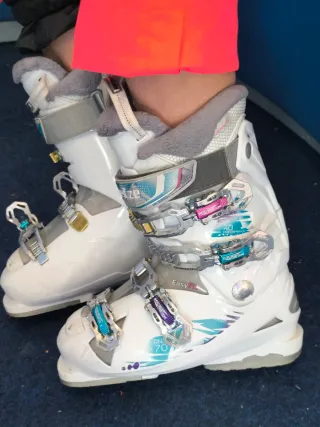 Botas de esquí blancas para mujer