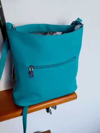 Bolso bandolera turquesa