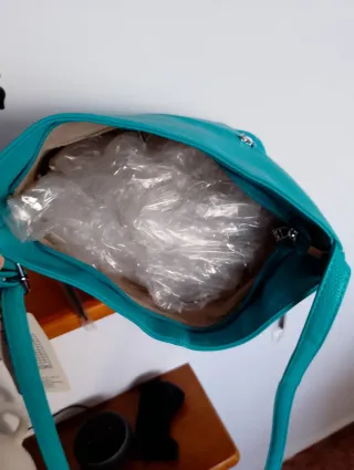 Bolso bandolera turquesa