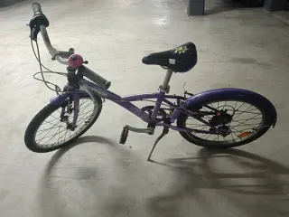 Bicicleta infantil morada 20 pulgadas