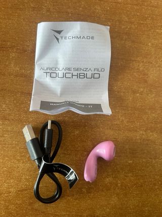 Auricolare singolo rosa Techmade