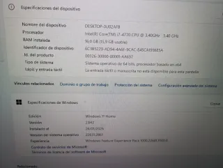 PC Gaming I7 4770 RX 580 8GB