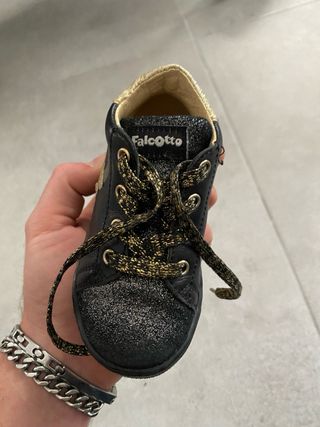 Scarpe Falcotto bambina glitter nere tg 21