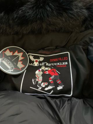 Cazadora / Chaqueta Negra Mujer MOOSE KNUCKLESS: M