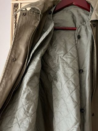 Chaqueta verde con forro desmontable