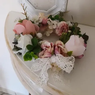 Ghirlanda girocandela shabby chic