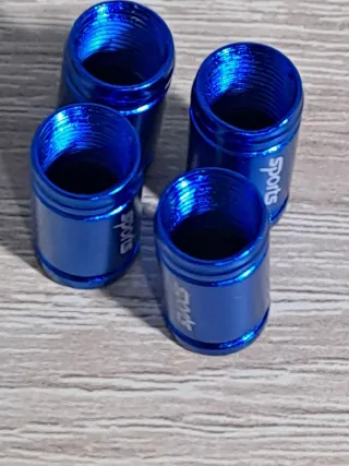 Tapones Válvula Azul con Logo