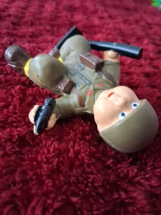 Figura Soldado PVC Goma Años 80