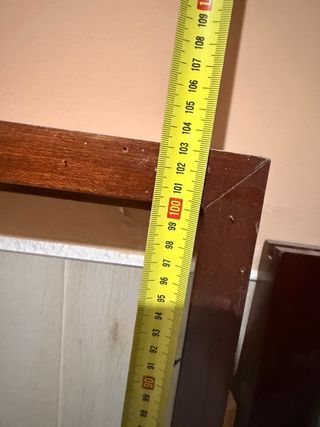 Ventana de madera con cristales, 112x103 aprox