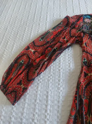 Vestido Zara Estampado Multicolor