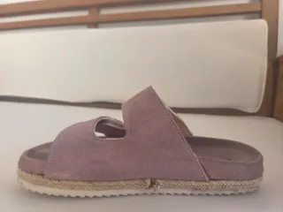 Zapatillas de ante rosa para mujer