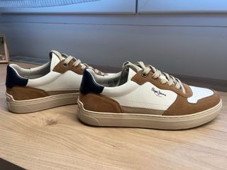 Zapatillas Pepe Jeans Talla 41 Marrón/Blanco