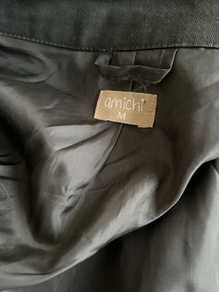 Chaqueta doble con chaleco negro