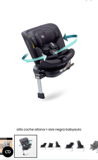 Silla coche Baby Auto Negra Nueva a estrenar.