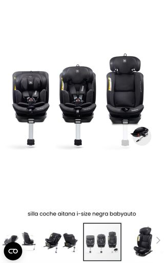 Silla coche Baby Auto Negra Nueva a estrenar.