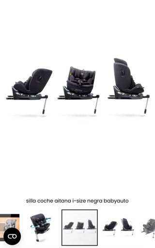 Silla coche Baby Auto Negra Nueva a estrenar.