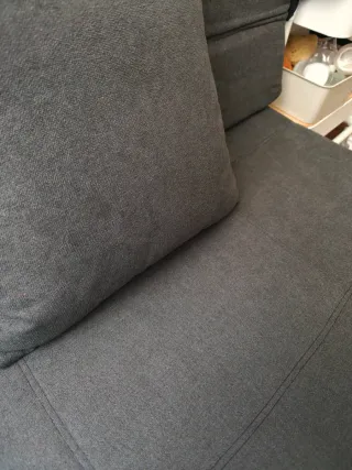 Sillón cama / Puf gris