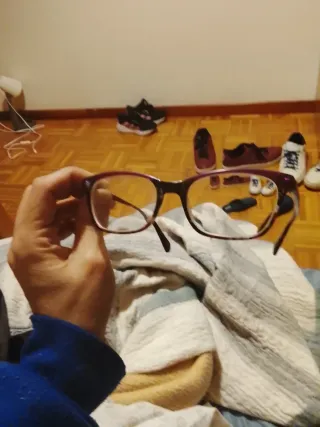 Gafas moradas/negras para cambiar cristal o quitar