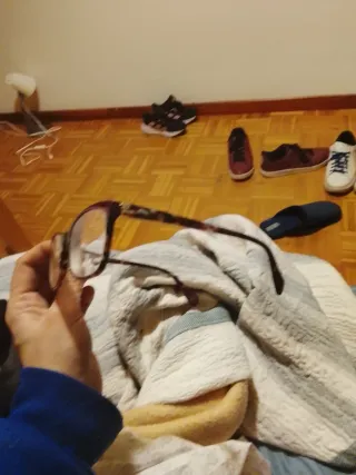 Gafas moradas/negras para cambiar cristal o quitar