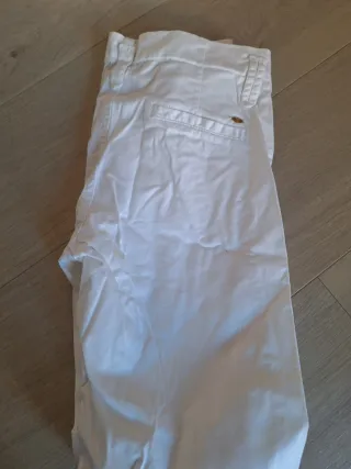 Pantalones Massimo Dutti blancos