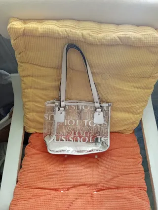 Bolso Tous Transparente Beige/Blanco