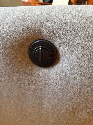 Sillón reclinable eléctrico gris