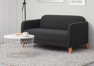 Sofá de 2 plazas gris oscuro