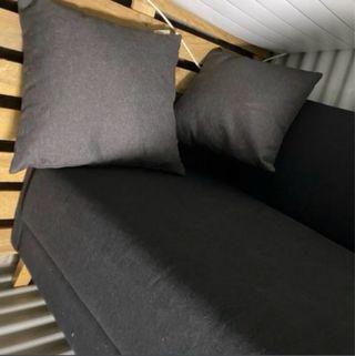 Sofá de 2 plazas gris oscuro