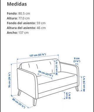 Sofá de 2 plazas gris oscuro