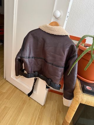 Chaqueta borrego marrón talla M