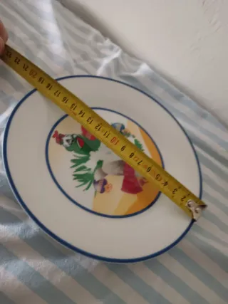 Piattino Dolce Ceramica Vintage Natale