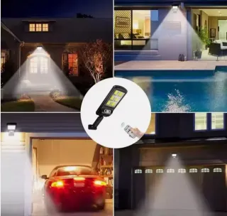 2 Faretti Solari LED con Telecomando per Giardino