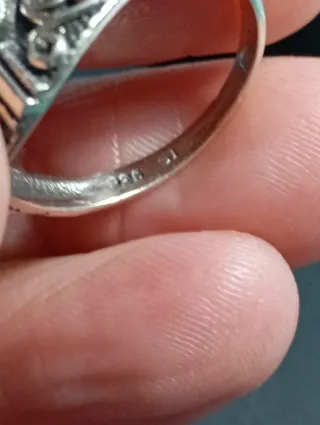 Anillo Plata Ley Zafiro Azul