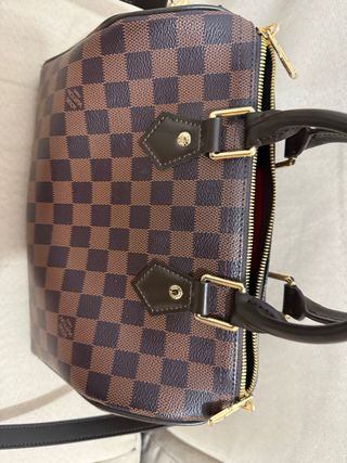Borsa Louis Vuitton bauletto tracolla marrone